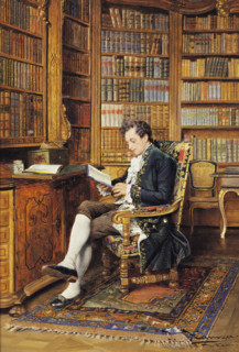Hamza, A la Bibliothèque