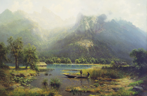 Schultze, Vue Sur un Lac Bavarois
