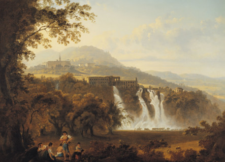 Ibbetson, La Villa Marcenas et la Cascade d'Anio