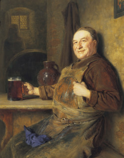 Grutzner, Le repos du maître brasseur