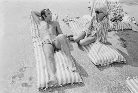 Charles Aznavour en vacances à La Napoule