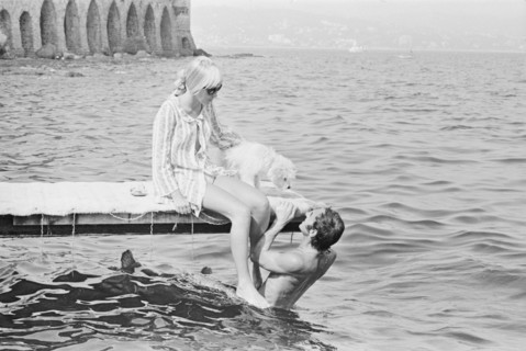 Charles Aznavour en vacances à La Napoule