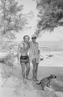 Charles Aznavour en vacances à La Napoule
