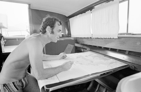 Charles Aznavour en vacances à La Napoule