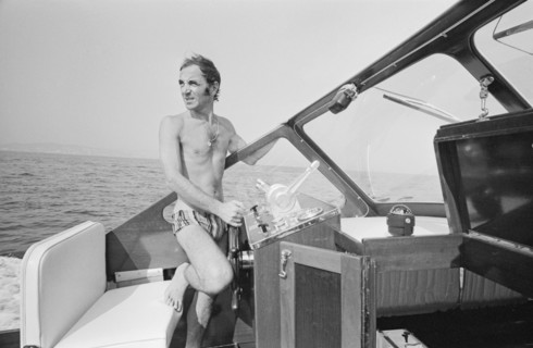 Charles Aznavour en vacances à La Napoule