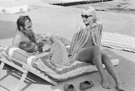 Charles Aznavour en vacances à La Napoule
