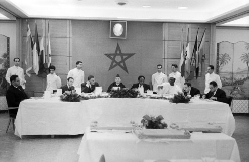 Conférence de Casablanca, dîner à l'hôtel Marhaba (1961)