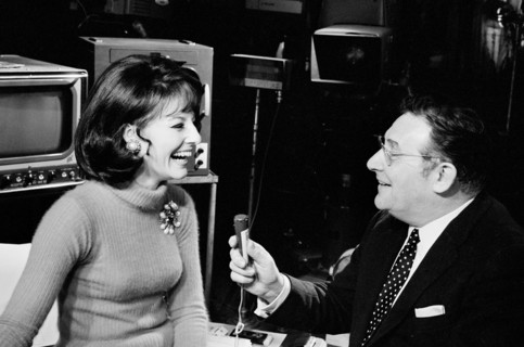 Denise Fabre et Léon Zitrone