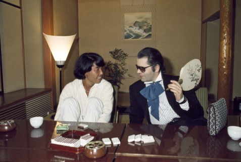Karl Lagerfeld et Kenzo Takada, 1977
