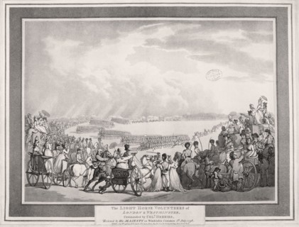 The Light Horse Volunteers of London & Westminster, 1798. Artist: Thomas Rowlandson