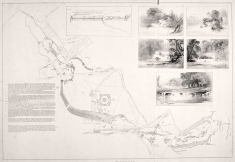 A plan of Hyde Park, Green Park and St James's Park, c1827. Artist: Anon
