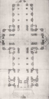 Plan of St Paul's Cathedral, London, 1758. Artist: John Gwyn