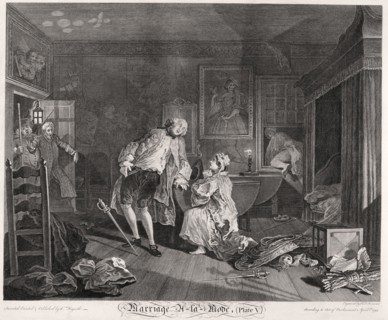 'Marriage a la mode, Plate V', 1745. Artist: Simon François Ravenet