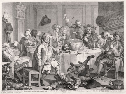 'A Midnight Modern Conversation', 1733. Artist: William Hogarth