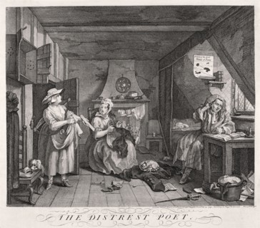 'The Distressed Poet', 1740. Artist: William Hogarth