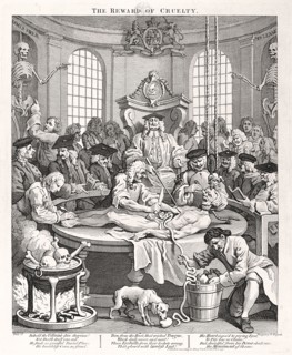 'The Reward of Cruelty', plate IV from The Four Stages of Cruelty, 1751. Artist: Anon