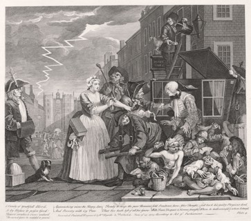 'A Rake's Progress', 1735; plate IV of VIII. Artist: William Hogarth