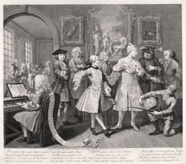 'A Rake's Progress', 1735; plate II of VIII. Artist: William Hogarth