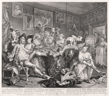 'A Rake's Progress', 1735, plate III of VIII. Artist: William Hogarth