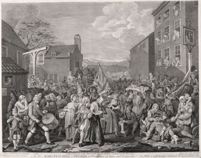 'The March to Finchley', 1745. Artist: Luke Sullivan
