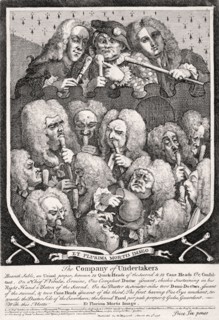 'The Company of Undertakers', 1736. Artist: William Hogarth