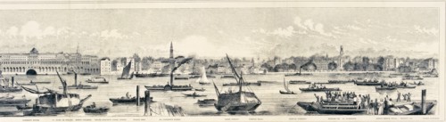 London from the River Thames, 1844 Artist: Frank Vizetelly