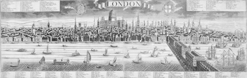 View of London, c1710. Artist: Anon