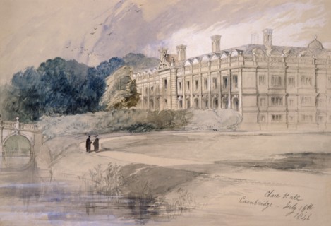 Clare Hall, Cambridge', 1846. Artist: Sir John Gilbert