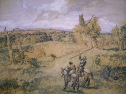 'Don Quixote and Sancho Panza', 1894. Artist: Sir John Gilbert
