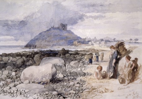Criccieth', Wales, 1850. Artist: Sir John Gilbert