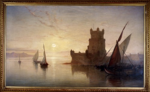 Lisbon - Castle of Balem, 1850. Artist: Frank Dillon