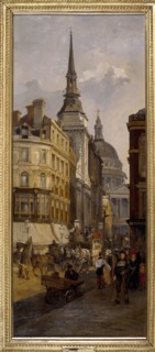 Ludgate Hill, 1884. Artist: Charles John Watson