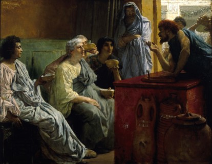 'The Wine Shop', 1869-1874. Creator: Sir Lawrence Alma-Tadema.