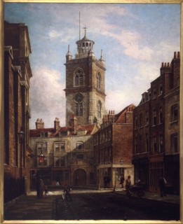Fore Street and St Giles without Cripplegate. Artist: Walter Riddle