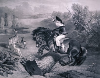 'The First Leap', 1857. Artist: Charles George Lewis