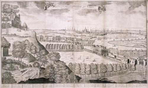View from Greenwich Park, London, 1723. Artist: Sutton Nicholls