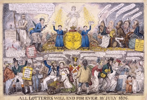 Lotteries, 1826. Artist: Isaac Robert Cruikshank