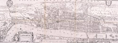 Map of London, c1560. Artist: Anon
