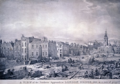 King William Street, London, 1830. Artist: George Scharf