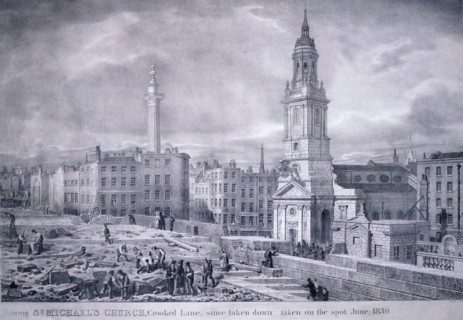 King William Street, 1830. Artist: George Scharf
