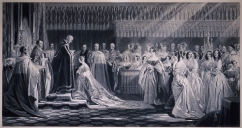 Queen Victoria's Coronation, 1838. Artist: Samuel Cousins