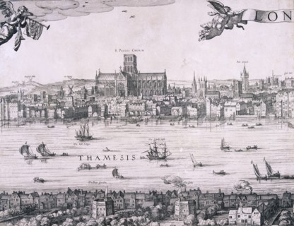 Panorama of London, 1616. Artist: Claes Jansz Visscher