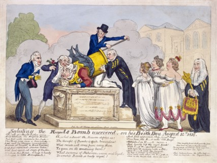 Scene at Horse Guards Parade, London, 1816. Artist: Anon