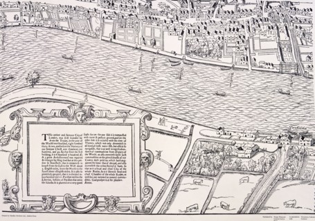 'Agas' Map of London, c1561. Artist: Unknown