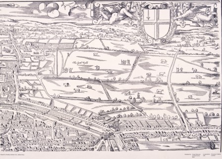 'Agas' Map of London, c1561. Artist: Unknown