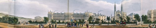 Panoramic view of the area around Regent's Park, London, 1831. Artist: Anon