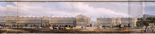 Panoramic view of the area around Regent's Park, London, 1831. Artist: Anon