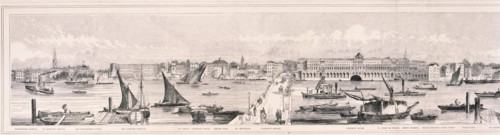 Panoramic view of London, 1844. Artist: Henry Vizetelly