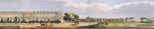 Panoramic view of the area around Regent's Park, London, 1831. Artist: Anon