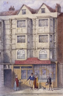Aldersgate Street, London, c1850. Artist: Frederick Napoleon Shepherd
